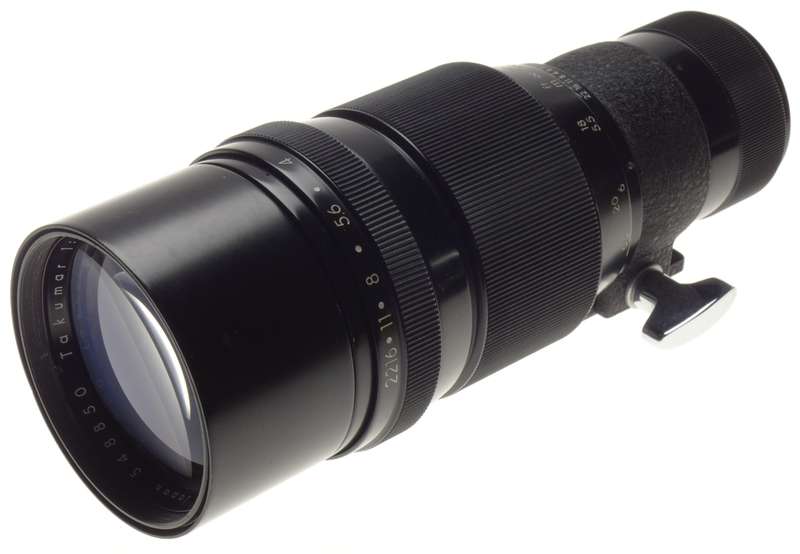 Pentax Super Takumar 1:4/300mm Asahi M42 screw mount fits vintage SLR camera f=300mm