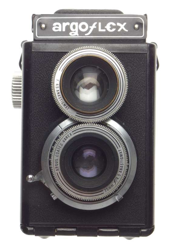 ARGOFLEX TLR Vintage retro film camera 4,5/75mm Rolleiflex Type Cased