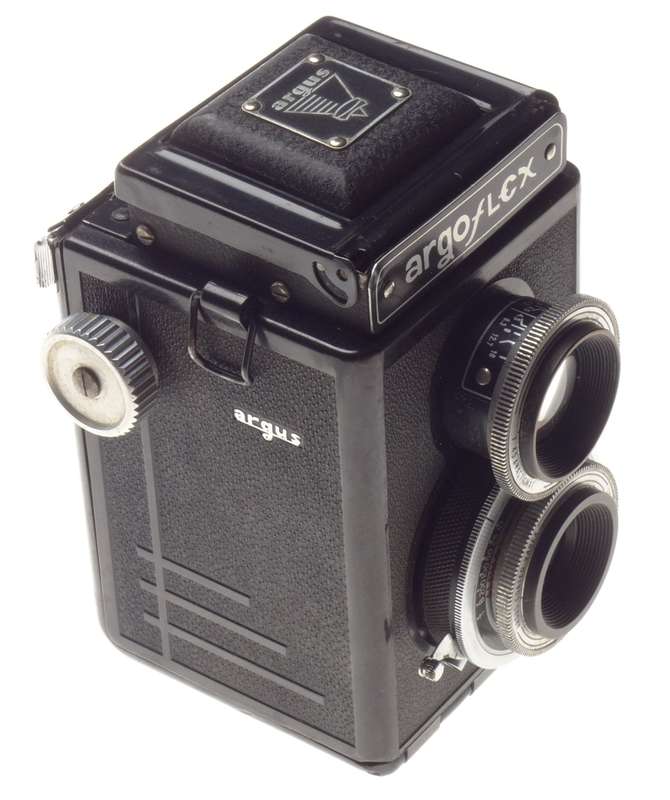ARGOFLEX TLR Vintage retro film camera 4,5/75mm Rolleiflex Type Cased