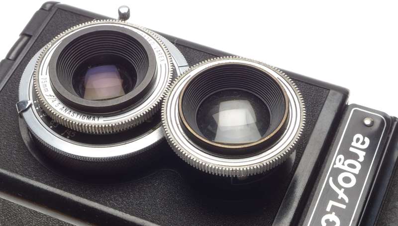 ARGOFLEX TLR Vintage retro film camera 4,5/75mm Rolleiflex Type Cased