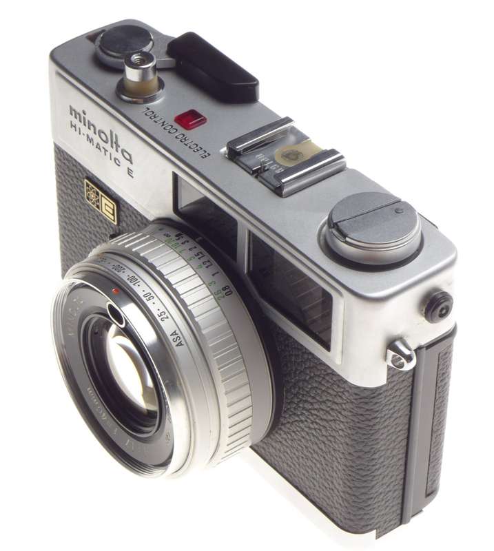 Minolta Hi-Matic E Viewfinder film 35mm camera 1.7/40mm Rokkor-QF