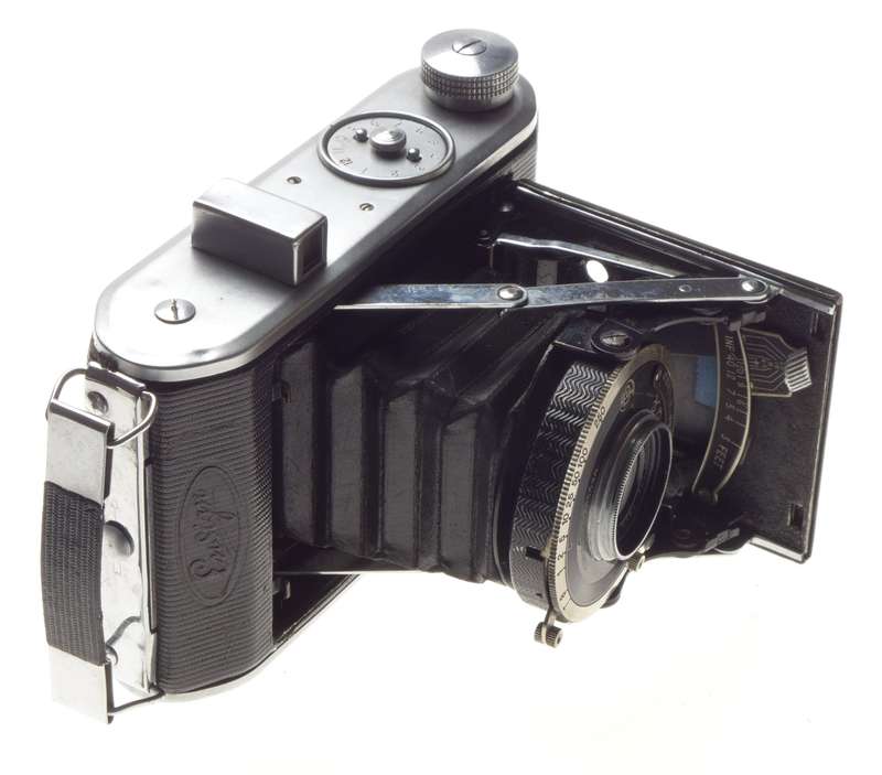 ENSIGN 75mm Ensar Anastigmat F4.5 Compur folding film camera