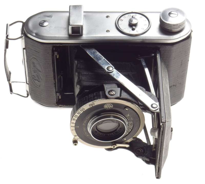 ENSIGN 75mm Ensar Anastigmat F4.5 Compur folding film camera