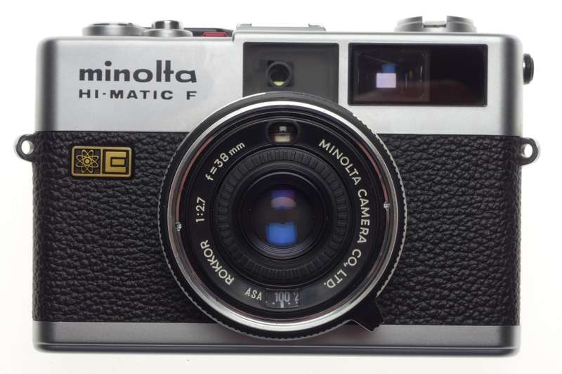Minolta Hi-Matic F Shooter 2.7 f=38mm ROKKOR cased film camera - Minolta
