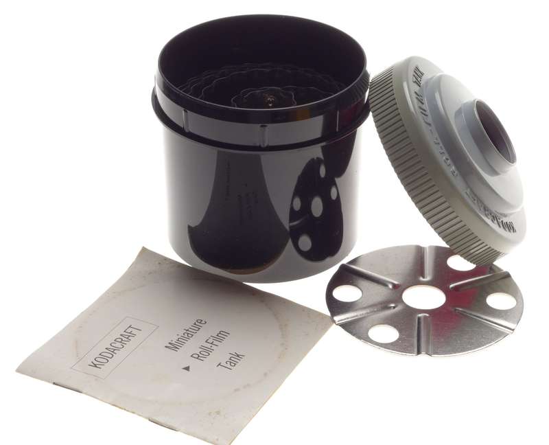 Kodak Kodacraft Miniature Roll-film Tank Vintage Mint Boxed with bits