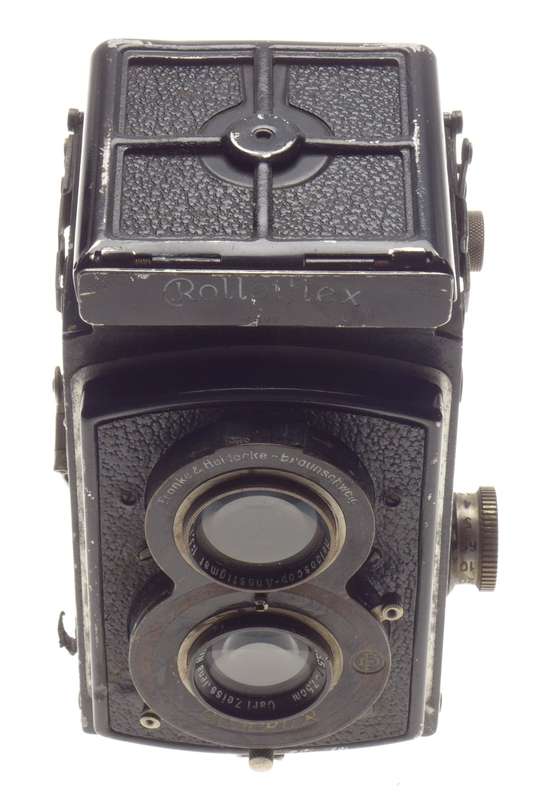 Rolleiflex Vintage TLR film antique camera Zeiss Tessar 3.5 f=75mm lens