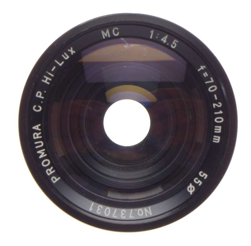 PROMURA C.P Hi-Lux 1:4.5 f=70-210mm Vintage lens kit case filter