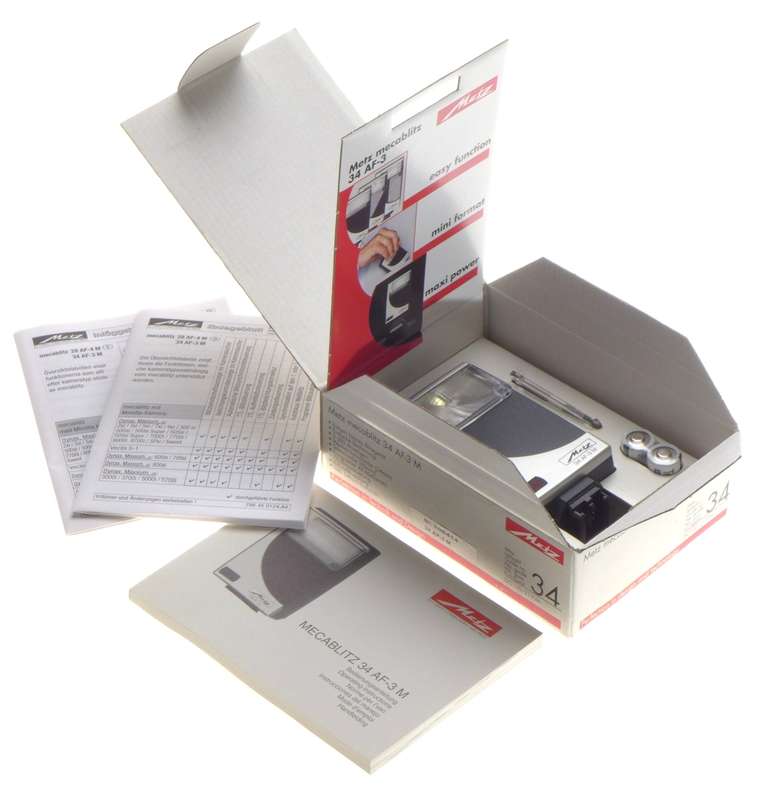 METZ Mecablitz 34 AF-3 Camera SLR flash hot shoe mount New old stock