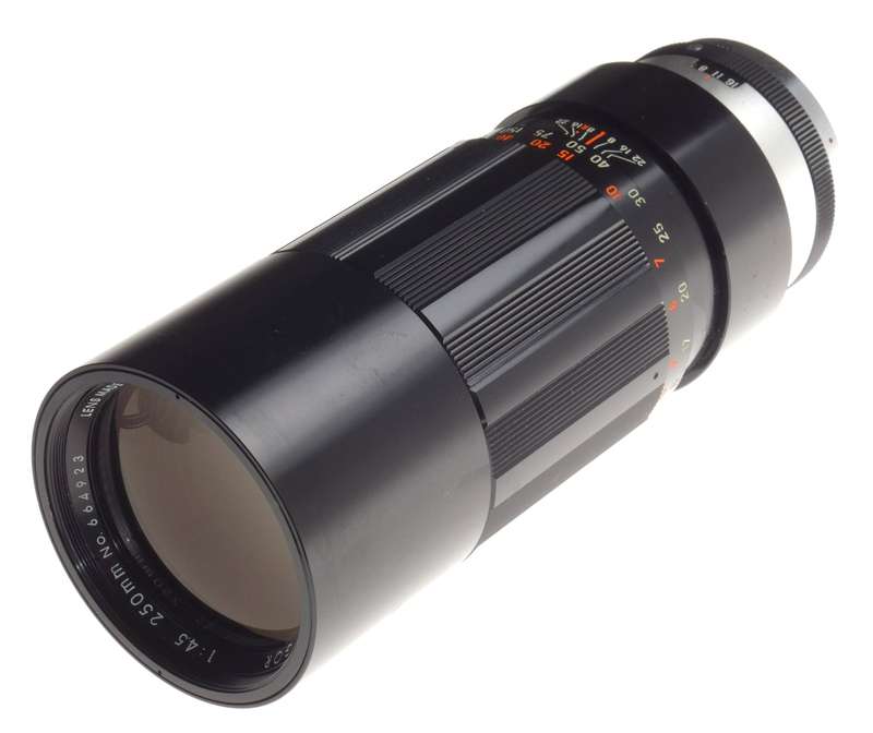 Soligor 1:4.5 f=250mm Auto Prime SLR camera lens caps filter