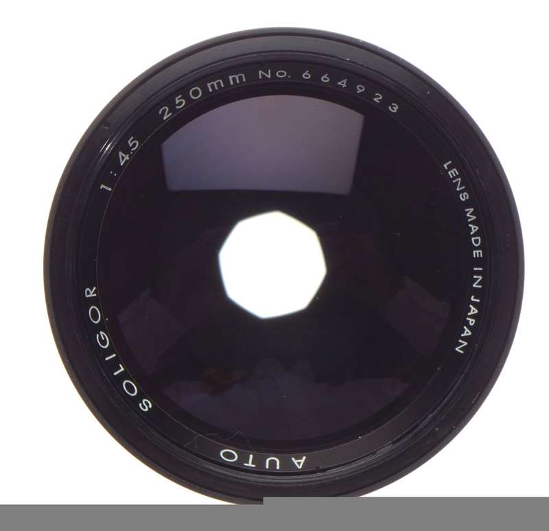 Soligor 1:4.5 f=250mm Auto Prime SLR camera lens caps filter