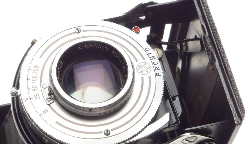 BALDAFIX Enna Werk 4.5 f=105mm Lens Ennar Folding camera vintage film