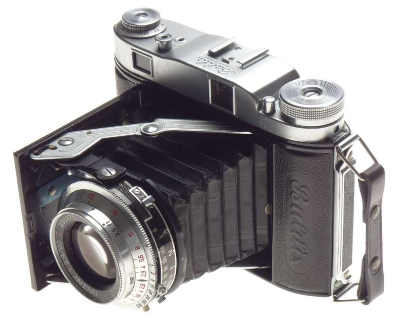 BALDIX Baltar 2.9/80mm Lens Bellows Folding camera vintage film