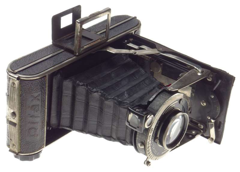 Vintage folding bellows camera PIFAX Rodenstock 3.8 105mm Anastigmat lens
