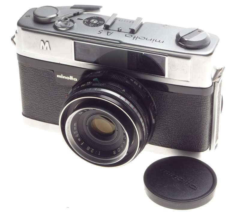 MINOLTA A5 Rokkor2.8 f=45mm lens Compact camera Vintage film - Minolta