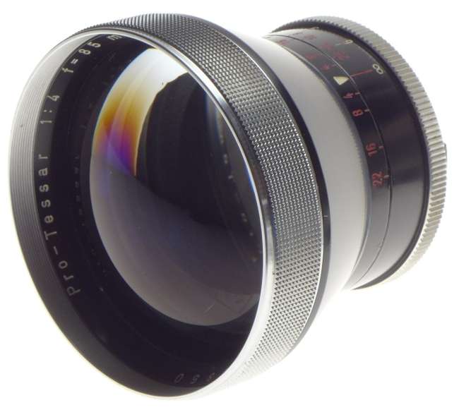 Carl Zeiss Pro-Tessar 1:4 f=85mm film vintage camera lens cased 4/85mm - Other Camera items