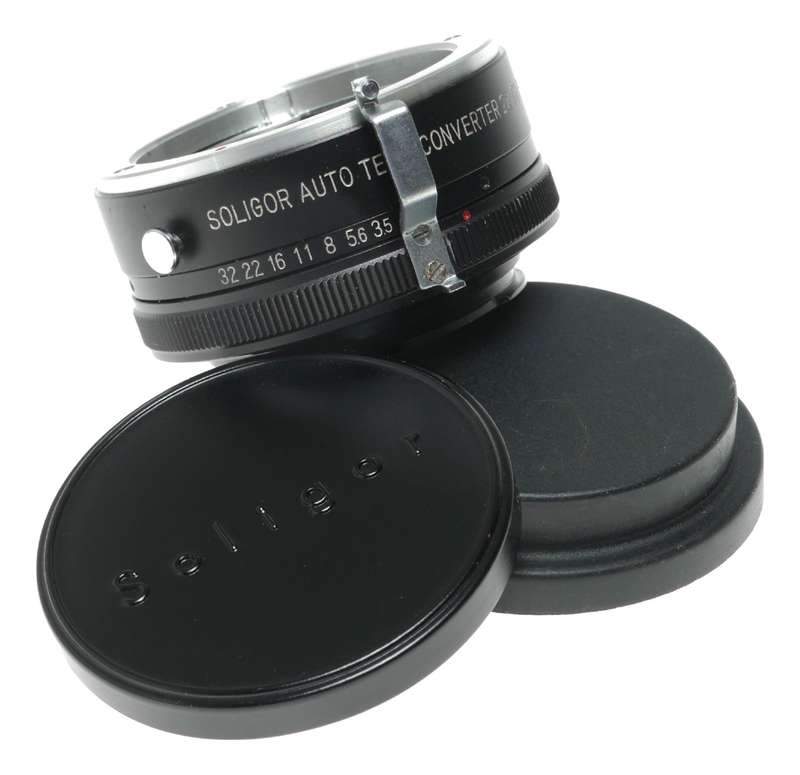 Soligor Minolta Auto Tele Converter 2x Bayonet Mount Caps Keeper