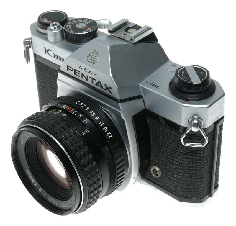 Asahi Pentax K1000 35mm Film SLR Camera SMC 1:2 55mm
