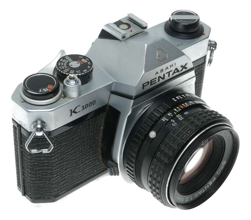 Asahi Pentax K1000 35mm Film SLR Camera SMC 1:2 55mm