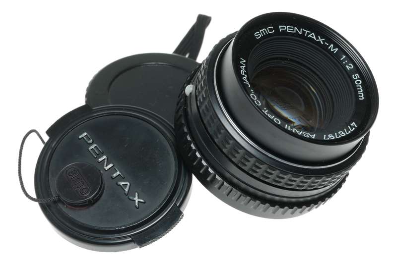 Asahi SMC Pentax-M 1:2 50mm K-Mount SLR Film Camera Lens