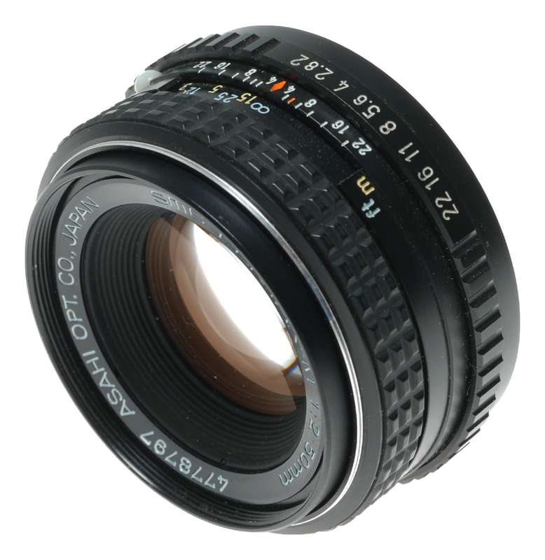 Asahi SMC Pentax-M 1:2 50mm K-Mount SLR Film Camera Lens