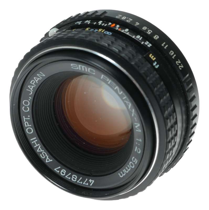 Asahi SMC Pentax-M 1:2 50mm K-Mount SLR Film Camera Lens