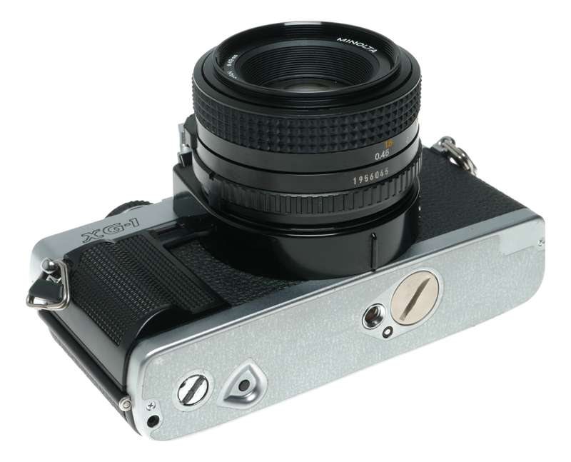 Minolta XG-1 35mm Film SLR Camera MD Mount 1:2 50mm in Pouch