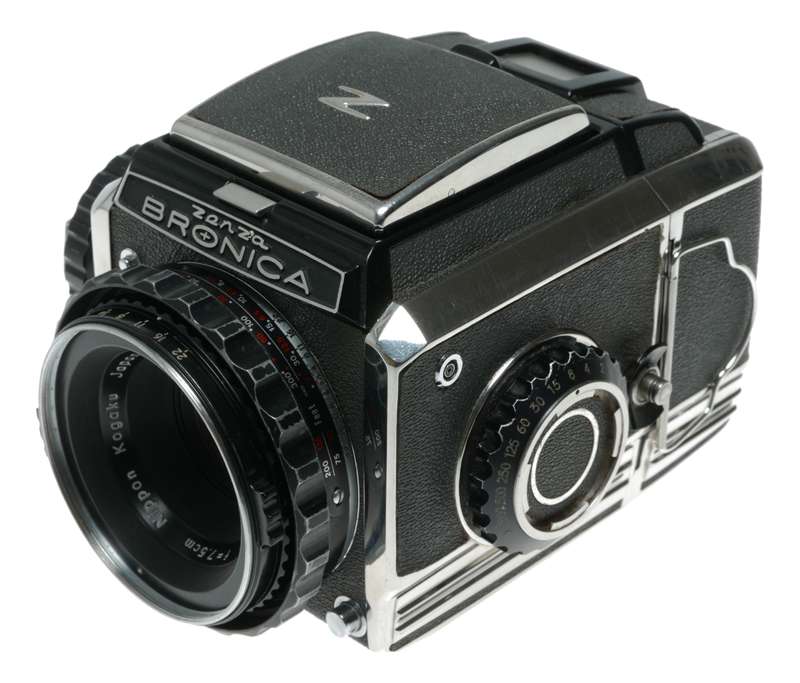Zenza Bronica 6x6 Film Camera Nikkor-P 1:2.8 F=7.5cm Needs Repair!