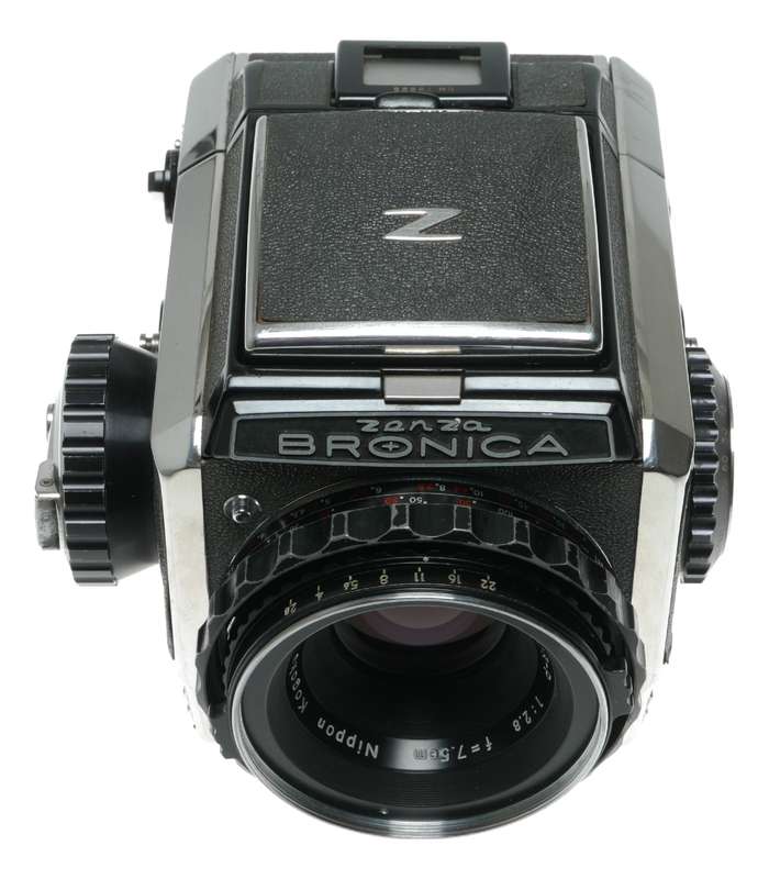 Zenza Bronica 6x6 Film Camera Nikkor-P 1:2.8 F=7.5cm Needs Repair!