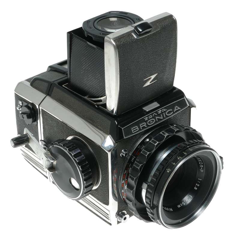 Zenza Bronica 6x6 Film Camera Nikkor-P 1:2.8 F=7.5cm Needs Repair!