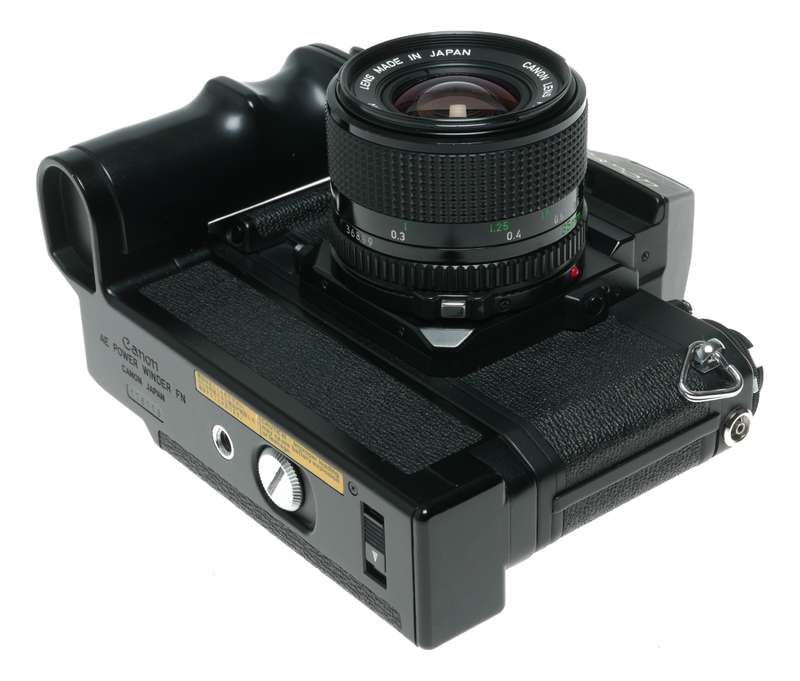 Canon F-1 35mm Film SLR Camera FD 35mm 1:2 Lens Power Winder Manual Strap