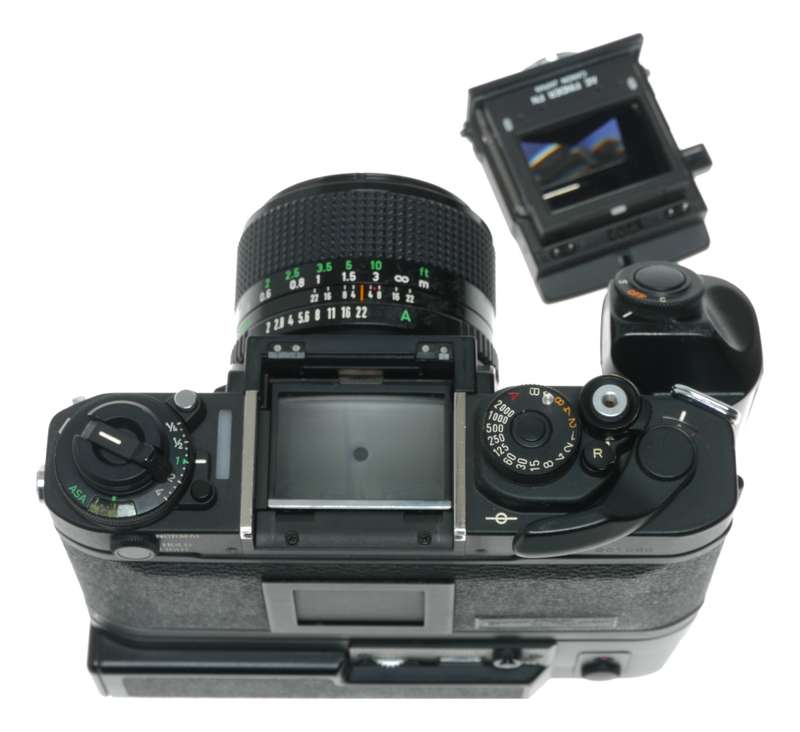 Canon F-1 35mm Film SLR Camera FD 35mm 1:2 Lens Power Winder Manual Strap