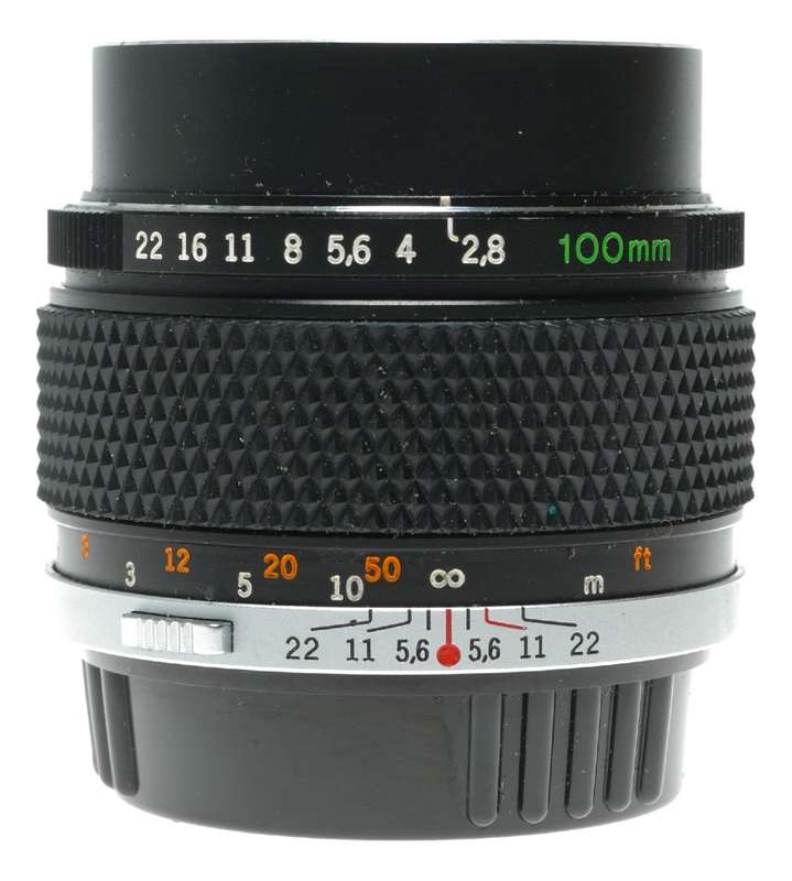 Olympus OM Zuiko Auto-T 1:2.8 f=100mm SLR Camera Compact Tele Lens