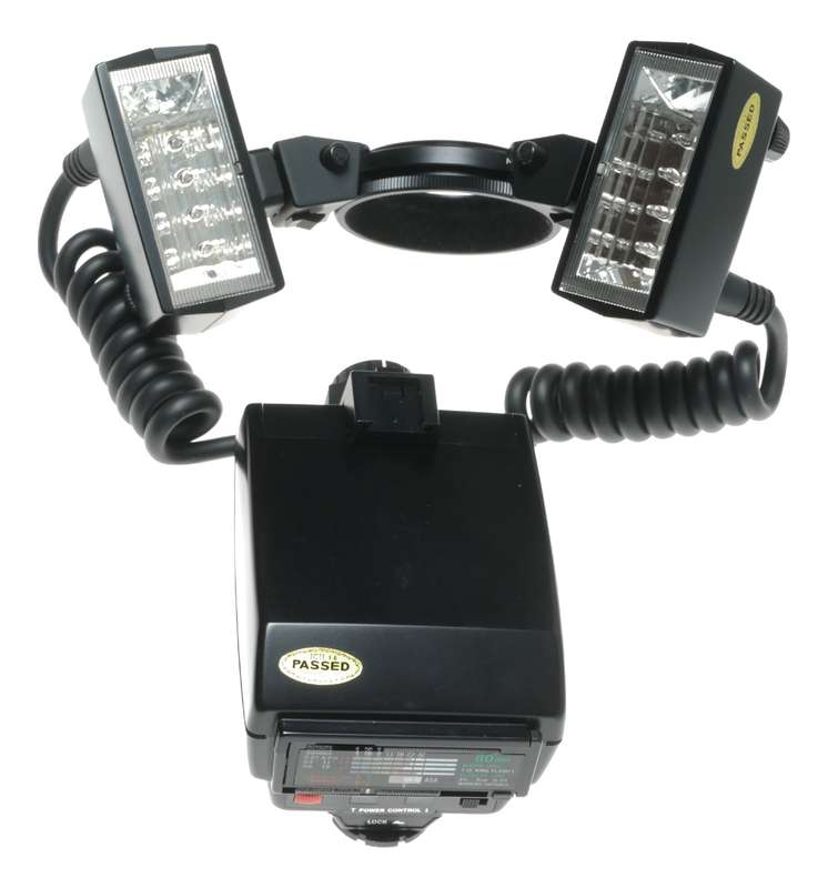 Olympus OM T28 Macro Twin Flash 1 Shoe Ring T Power Control 1 Box Manual