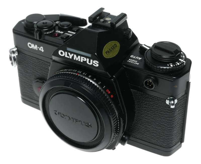 Olympus OM-4 35mm Film SLR Camera Body in Original Box Manual