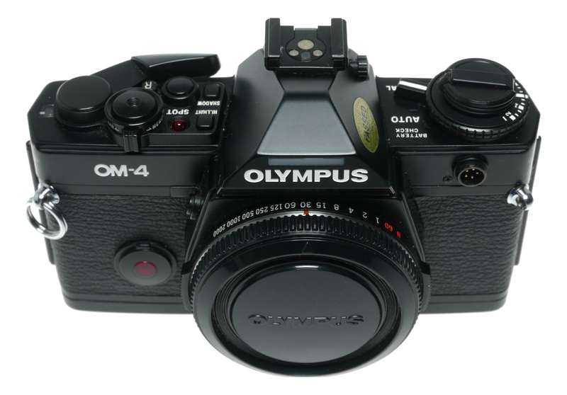 Olympus OM-4 35mm Film SLR Camera Body in Original Box Manual