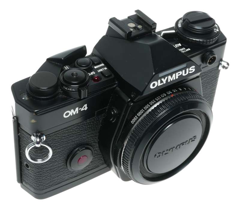 Olympus OM-4 35mm Film SLR Camera Body in Original Box Manual
