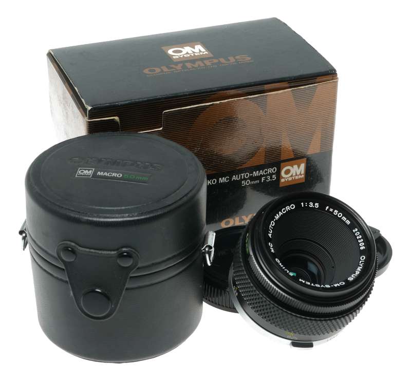 Olympus OM MC Auto-Macro 1:3.5 f=50mm SLR Camera Lens