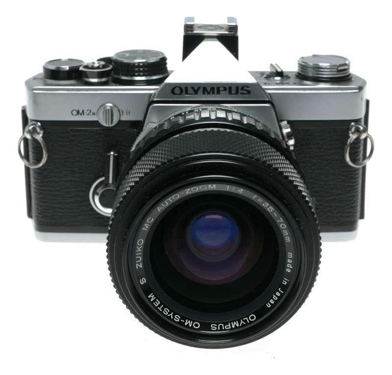 Olympus OM-2N 35mm SLR Film Camera MC Auto-Zoom 1:4 f=35-70