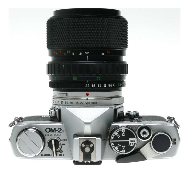 Olympus OM-2N 35mm SLR Film Camera MC Auto-Zoom 1:4 f=35-70