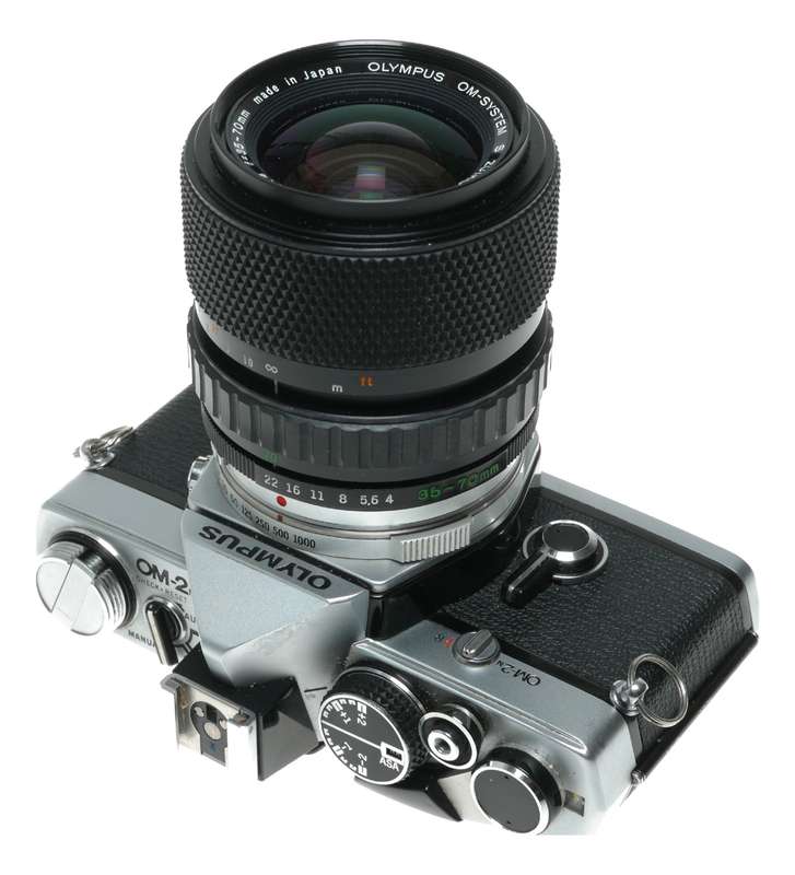 Olympus OM-2N 35mm SLR Film Camera MC Auto-Zoom 1:4 f=35-70
