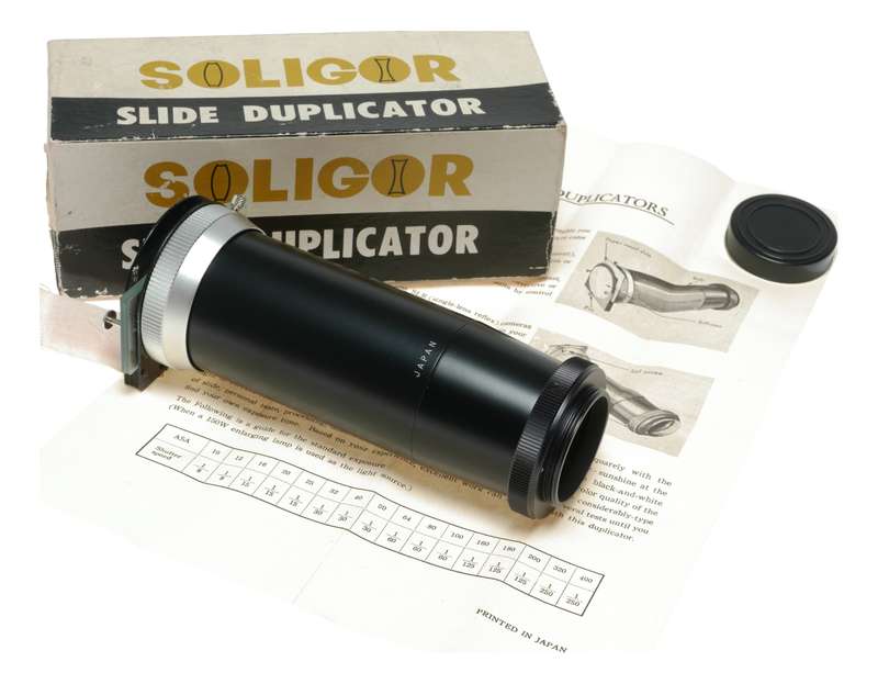 Soligor Optical Slide Duplicator Original Box Instructions