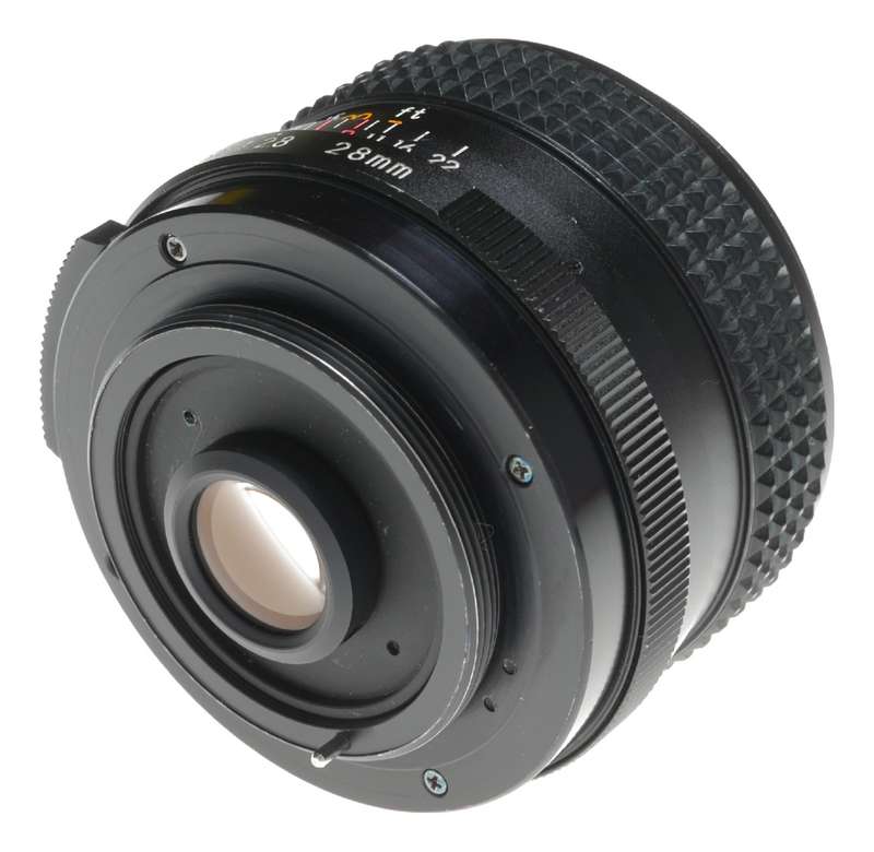 Elicar MC Automatic 1:2.8 f=28mm Wide Angle Film Camera Lens