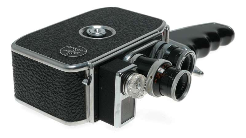 Bolex B8L Cine 8mm Film Camera Yvar Lenses Manual Strap Grip Bag