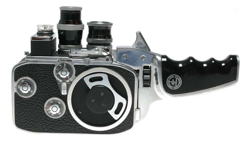 Bolex B8L Cine 8mm Film Camera Yvar Lenses Manual Strap Grip Bag