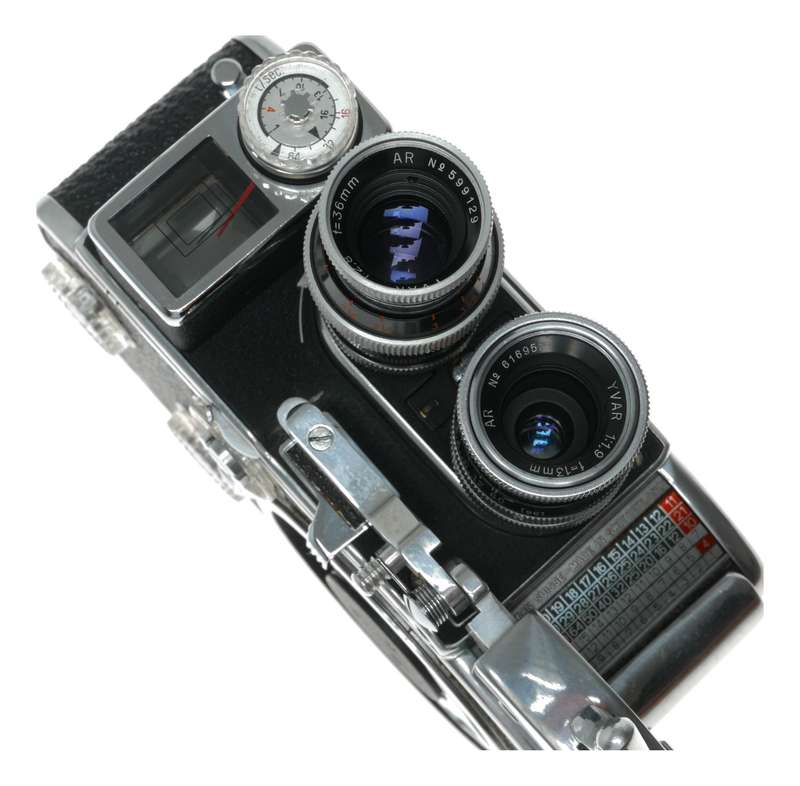Bolex B8L Cine 8mm Film Camera Yvar Lenses Manual Strap Grip Bag