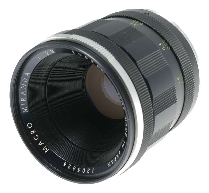 Miranda Macro M42 Film Camera Wide Angle Lens 1:2.8 f=52mm