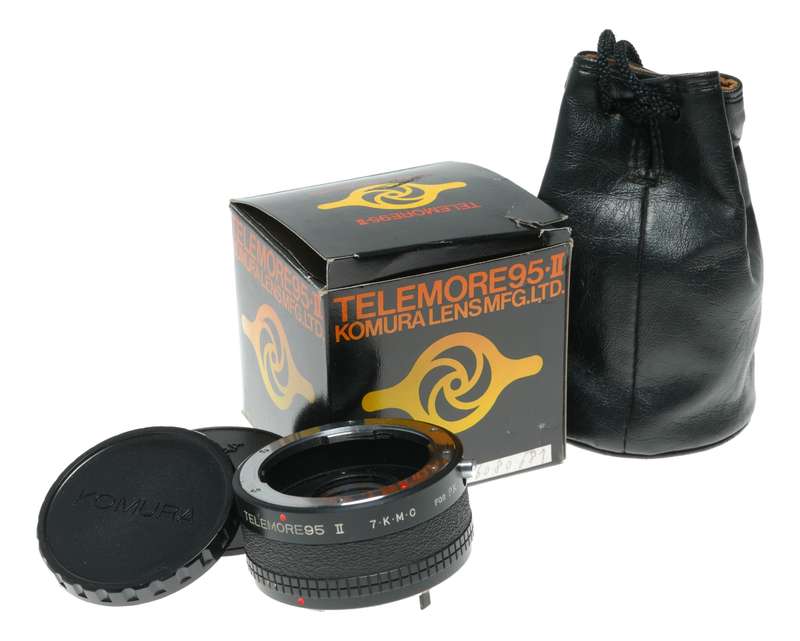 Komura Telemore 95 II PK Mount Camera Lens Teleconverter in Box