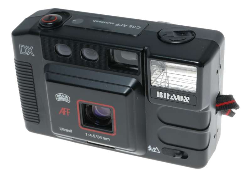 Braun Nurnberg C35 AFF Autoflash Film Camera 1:4.5/34mm Original Strap Pouch