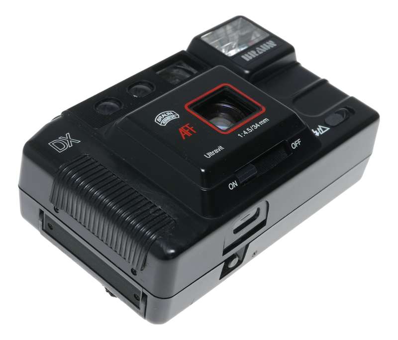 Braun Nurnberg C35 AFF Autoflash Film Camera 1:4.5/34mm Original Strap Pouch