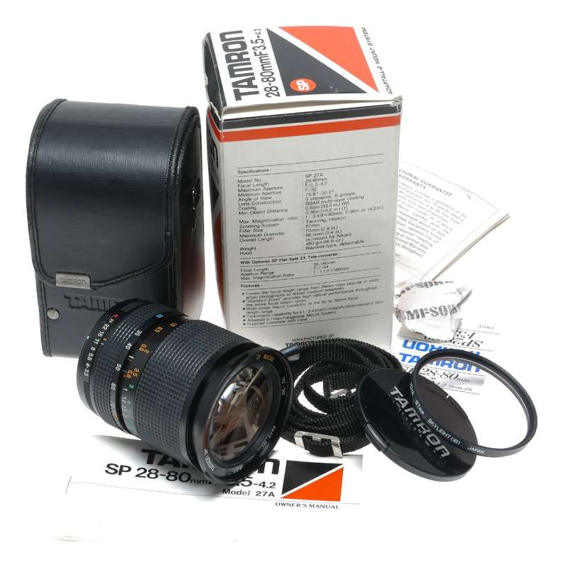 Tamron SP 28-80mm F3.5-4.2 CF Macro Zoom Wide Angle Camera Lens